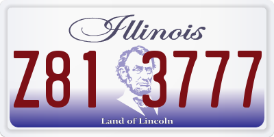 IL license plate Z813777