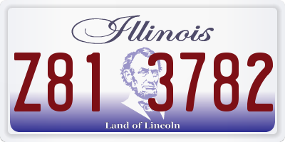 IL license plate Z813782