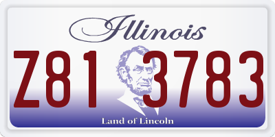 IL license plate Z813783