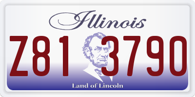 IL license plate Z813790