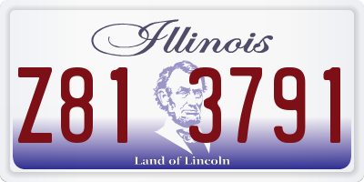 IL license plate Z813791
