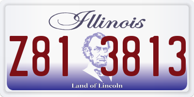 IL license plate Z813813