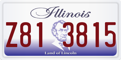 IL license plate Z813815
