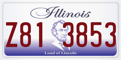 IL license plate Z813853