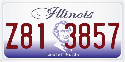 IL license plate Z813857