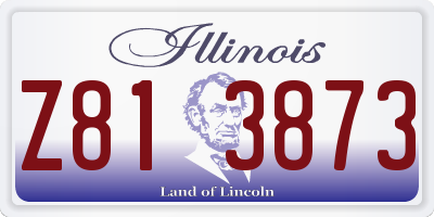 IL license plate Z813873