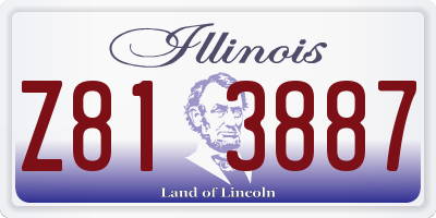 IL license plate Z813887