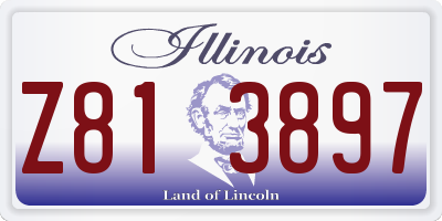 IL license plate Z813897