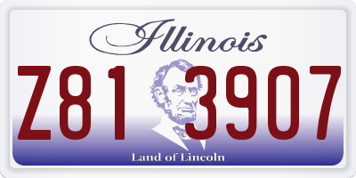 IL license plate Z813907