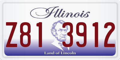 IL license plate Z813912