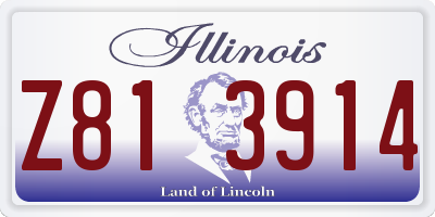 IL license plate Z813914