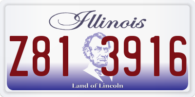 IL license plate Z813916