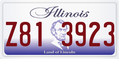 IL license plate Z813923