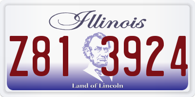 IL license plate Z813924