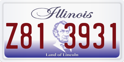IL license plate Z813931