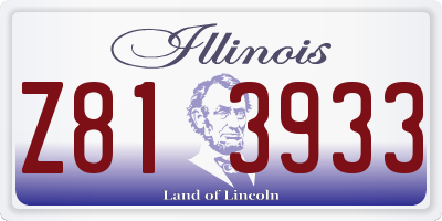 IL license plate Z813933