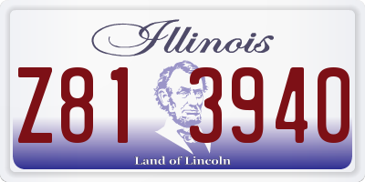 IL license plate Z813940