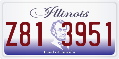 IL license plate Z813951