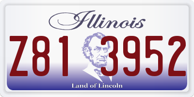 IL license plate Z813952