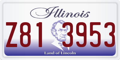 IL license plate Z813953