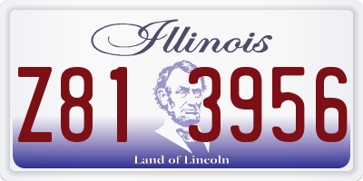 IL license plate Z813956