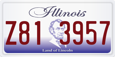 IL license plate Z813957