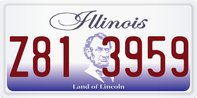 IL license plate Z813959