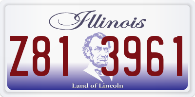 IL license plate Z813961
