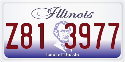 IL license plate Z813977