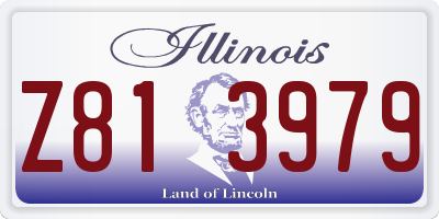 IL license plate Z813979