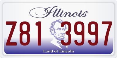 IL license plate Z813997