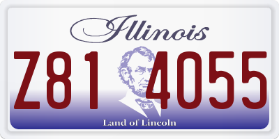 IL license plate Z814055