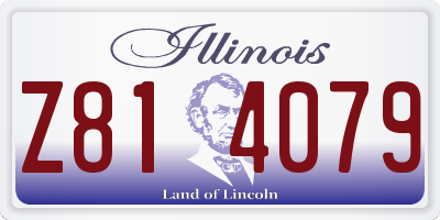 IL license plate Z814079