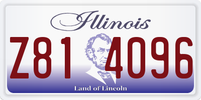 IL license plate Z814096