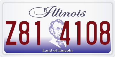 IL license plate Z814108