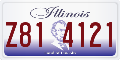 IL license plate Z814121