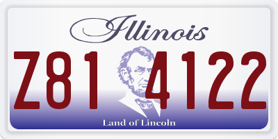 IL license plate Z814122
