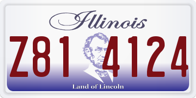 IL license plate Z814124