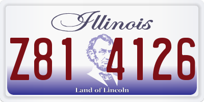 IL license plate Z814126