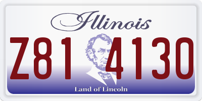 IL license plate Z814130