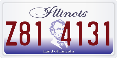 IL license plate Z814131