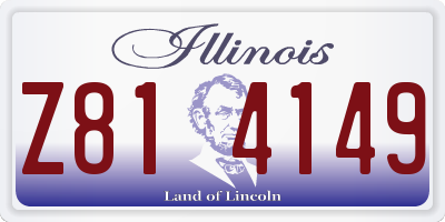 IL license plate Z814149