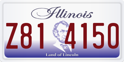 IL license plate Z814150