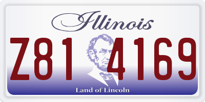 IL license plate Z814169