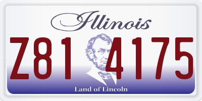 IL license plate Z814175
