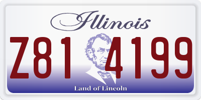 IL license plate Z814199