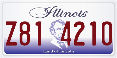 IL license plate Z814210