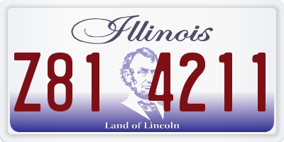 IL license plate Z814211