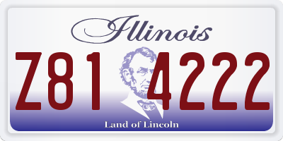IL license plate Z814222
