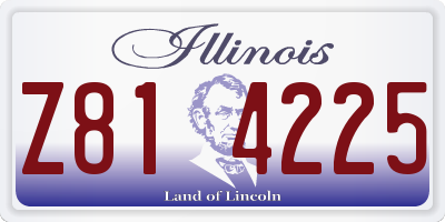 IL license plate Z814225